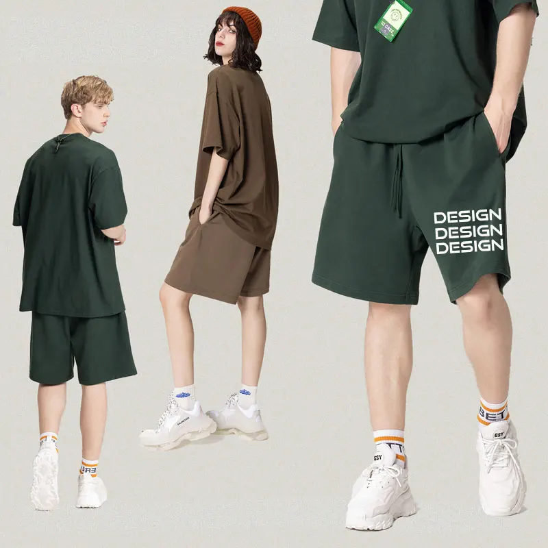 Men summer Loose French Terry Running Training Sports Shorts Custom Logo Man Street Casual Fitness Workout Shorts