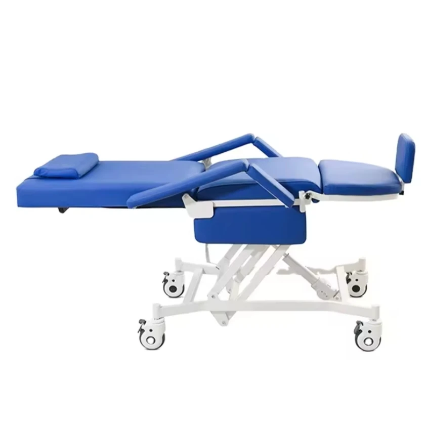 YFY-D23 Medical Electric Blood Donation Dialysis Clinical IV Infusion Transfusion Chair with optional table