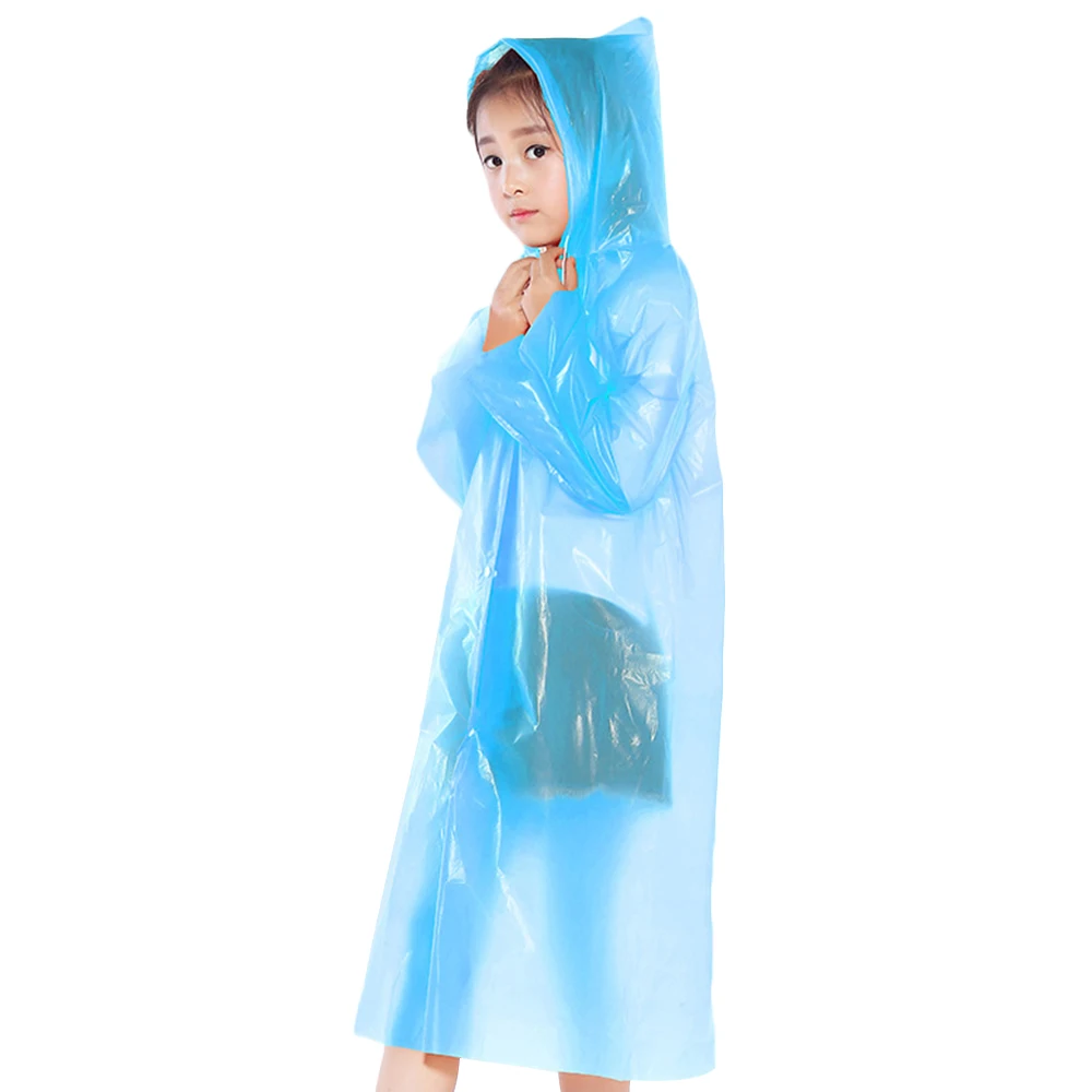 Ovida hoodie one time travel place poncho emergency premium raincoat PEVA disposable ponchos for kids
