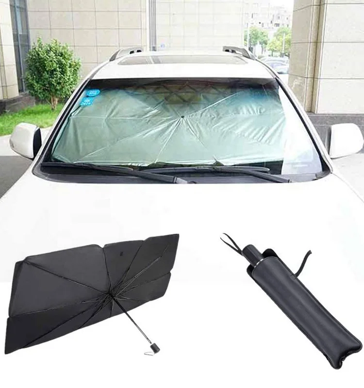 Hot Selling Telescopic Insulation, Nylon Thermal Shading Front Windshield Interior Protector Sun Shade Cover Car For Shop/
