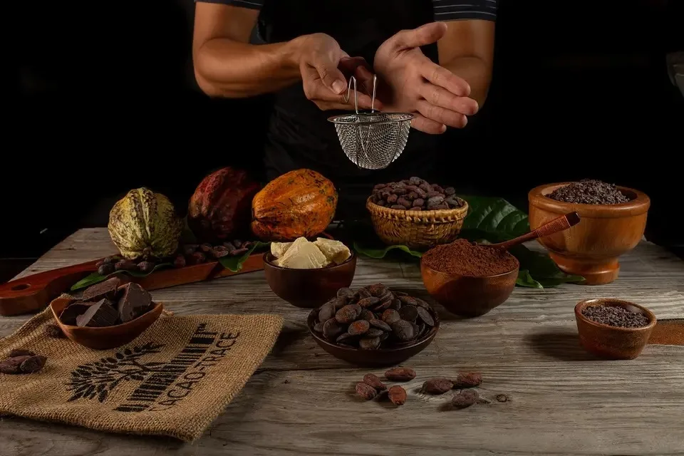 Wholesale Organic Dark Couverture Chocolate Buttons From Vietnam - CacaoTrace Ingredients in Bulk Packing