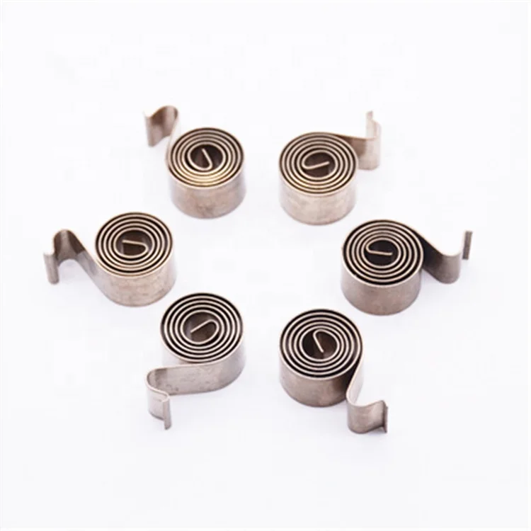 Custom High Quality  Clockwork Return Spring Flat Spiral Spring for Brush Spring Assembly