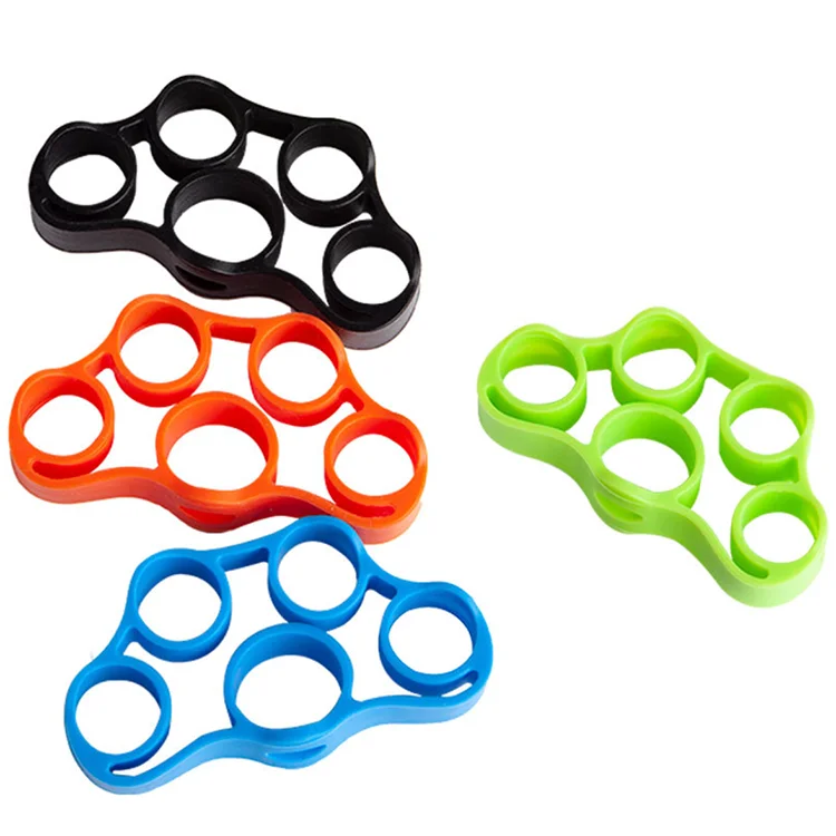 Fast shipment hand gripper silicone bracelet finger training acupuncture massage finger rings,finger ring gymnastics hand grip