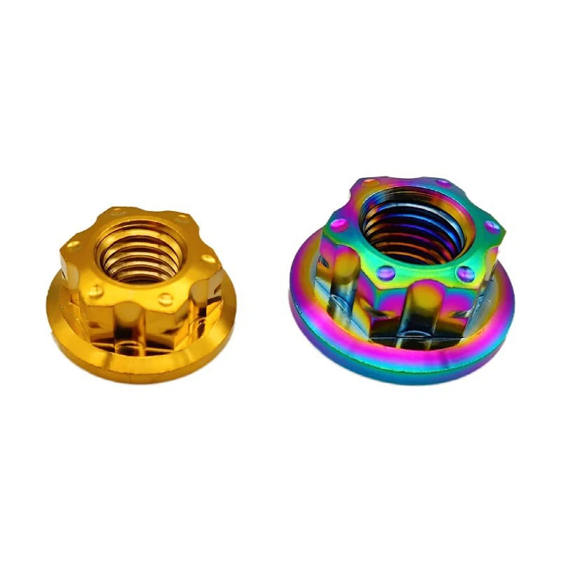 Non-standard Titanium TC4 Flange flower nuts with hole