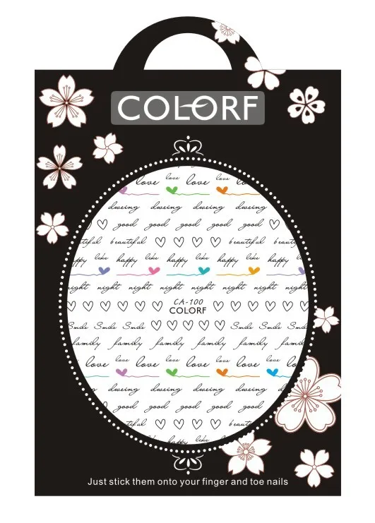 
CA100-117 Hot Selling Fashion Art Nail Sticker Wholesale Diy Nail Art Decoration Sticker 