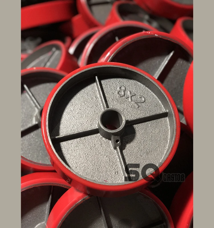 Pu Wheels for industrial Caster and WHEEL FOR HOISTING EQUIPMENT 200mm