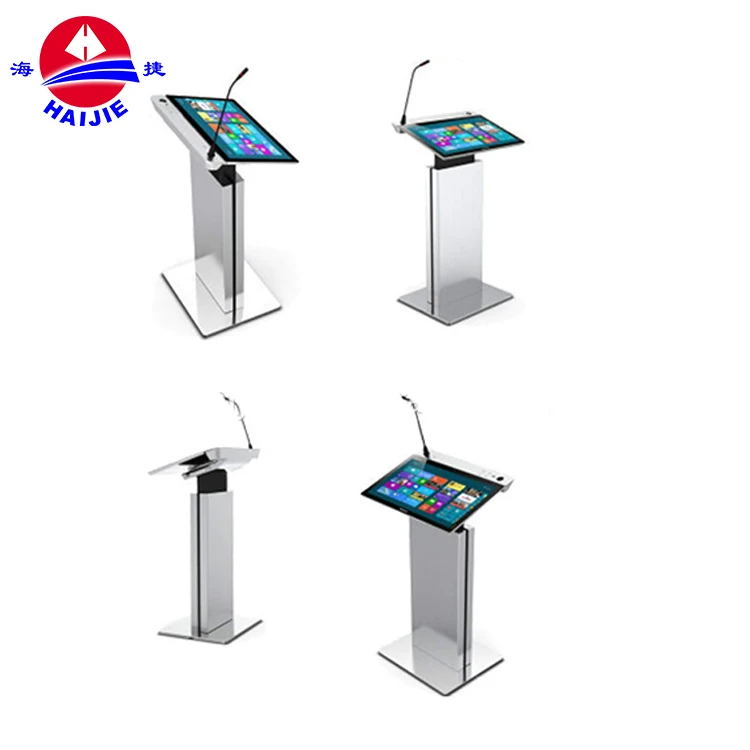 Smart Digital Lectern Classroom Digital Podium Speech Rostrum In School Furniture
