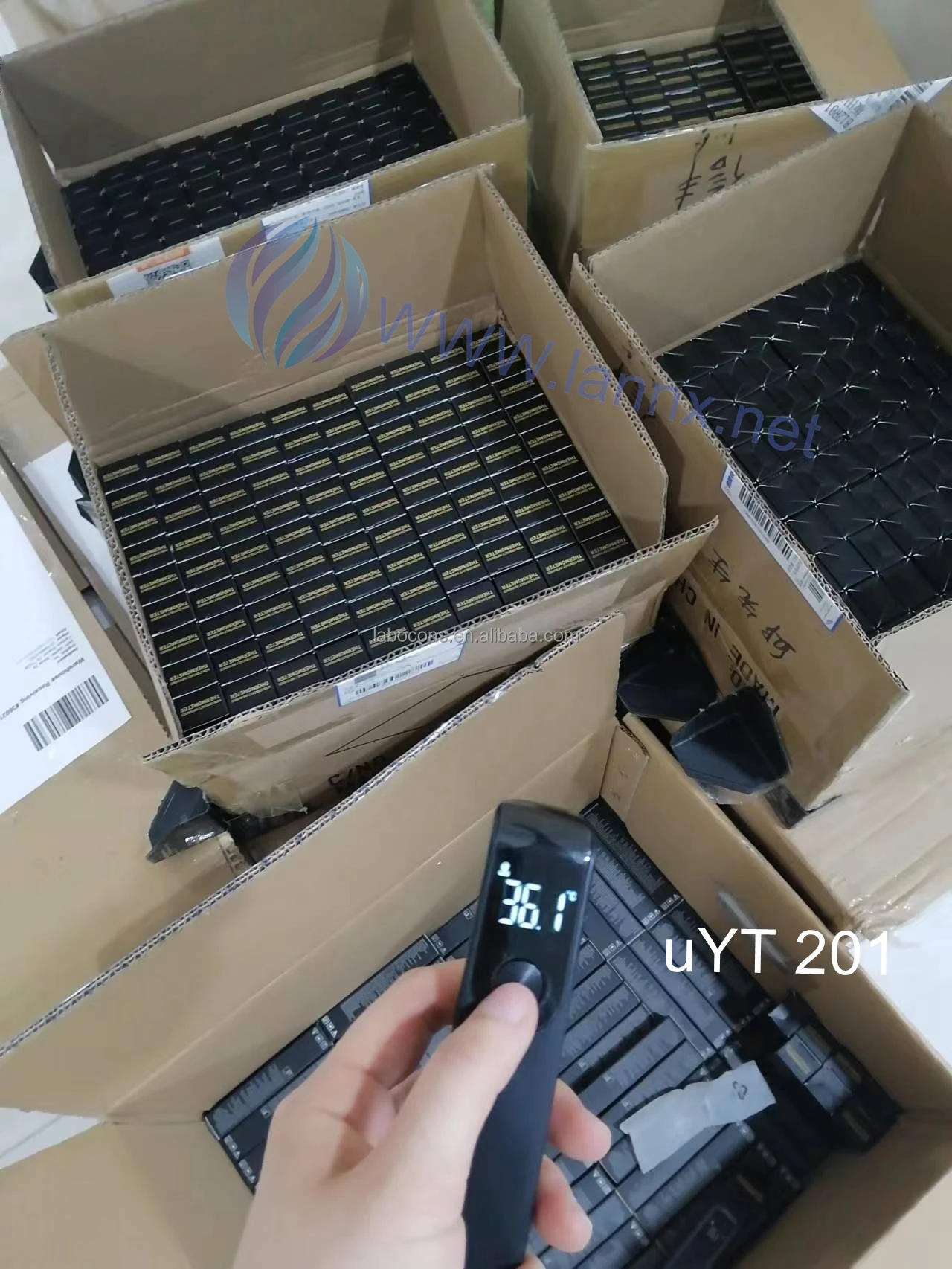 LANNX uYT 201 пользовательский цветной цифровой термометр на лбу бесконтактный для тела электронный Бесконтактный инфракрасный