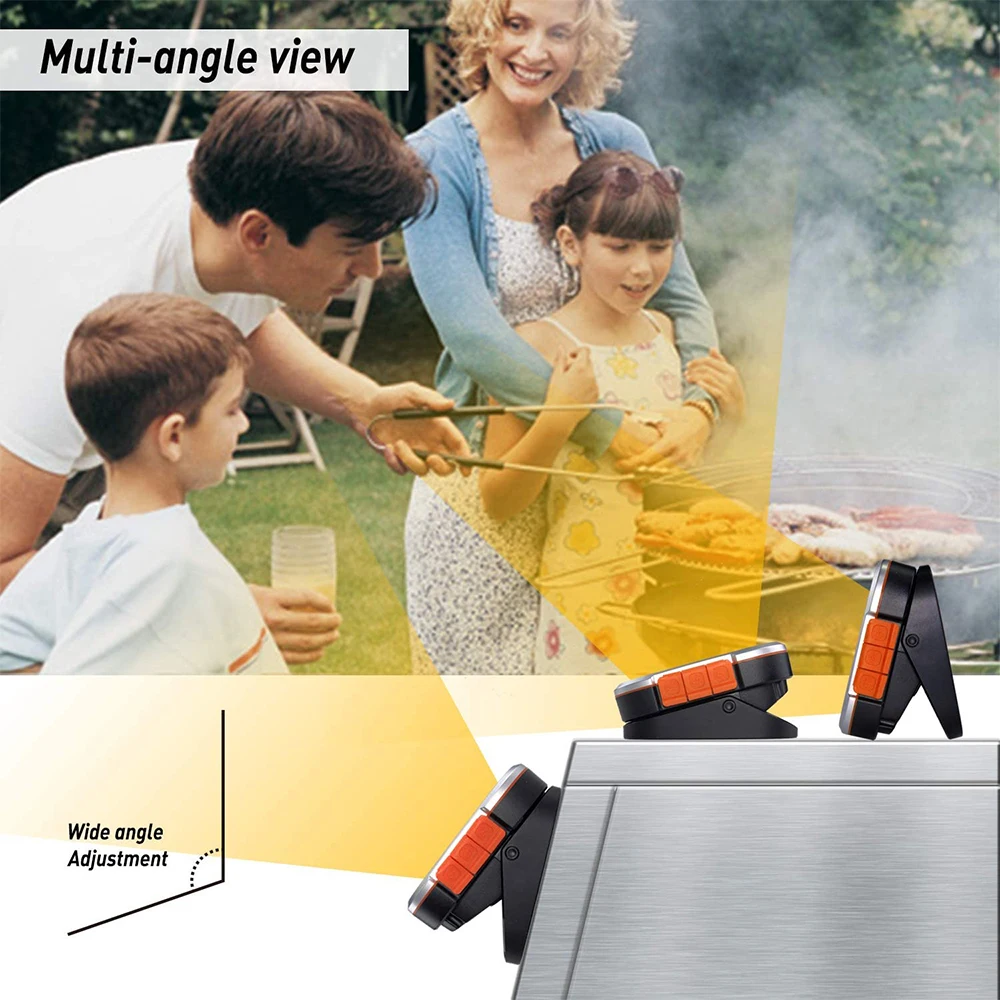 Led Digital Temperature Gauge Celsius Steak Medium Rare Food Grade Probe Meat Thermometer With Timer Alarm