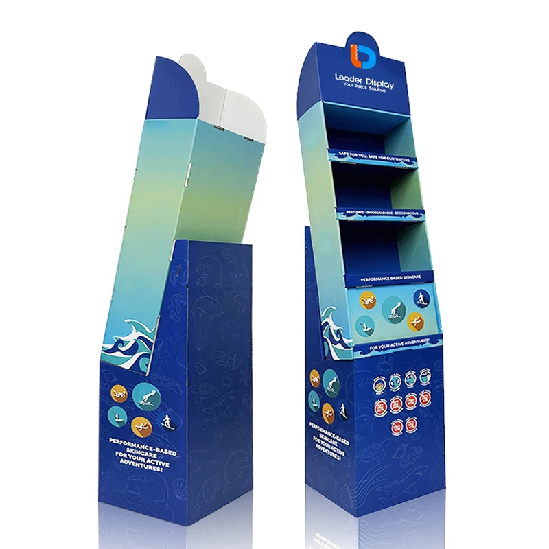 Supermarket Retail cardboard shenzhen candy pop cardboard floor standing rack pos for stores chocolate corrugated display stand