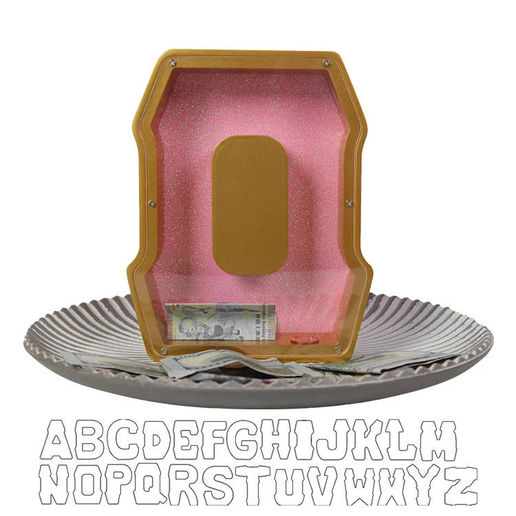 Personalized A-Z wooden letter piggy bank holz spardose alphabet for Adults children Christmas Birthday Gift Home DIY Decoration