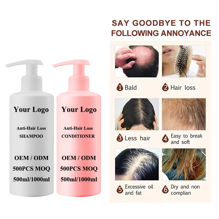CHAOBA Natural Anti-Hair Loss Treatment Peppermint Hair Growth Shampoo and Conditioner Therapy with Rosemary Oils Biotin