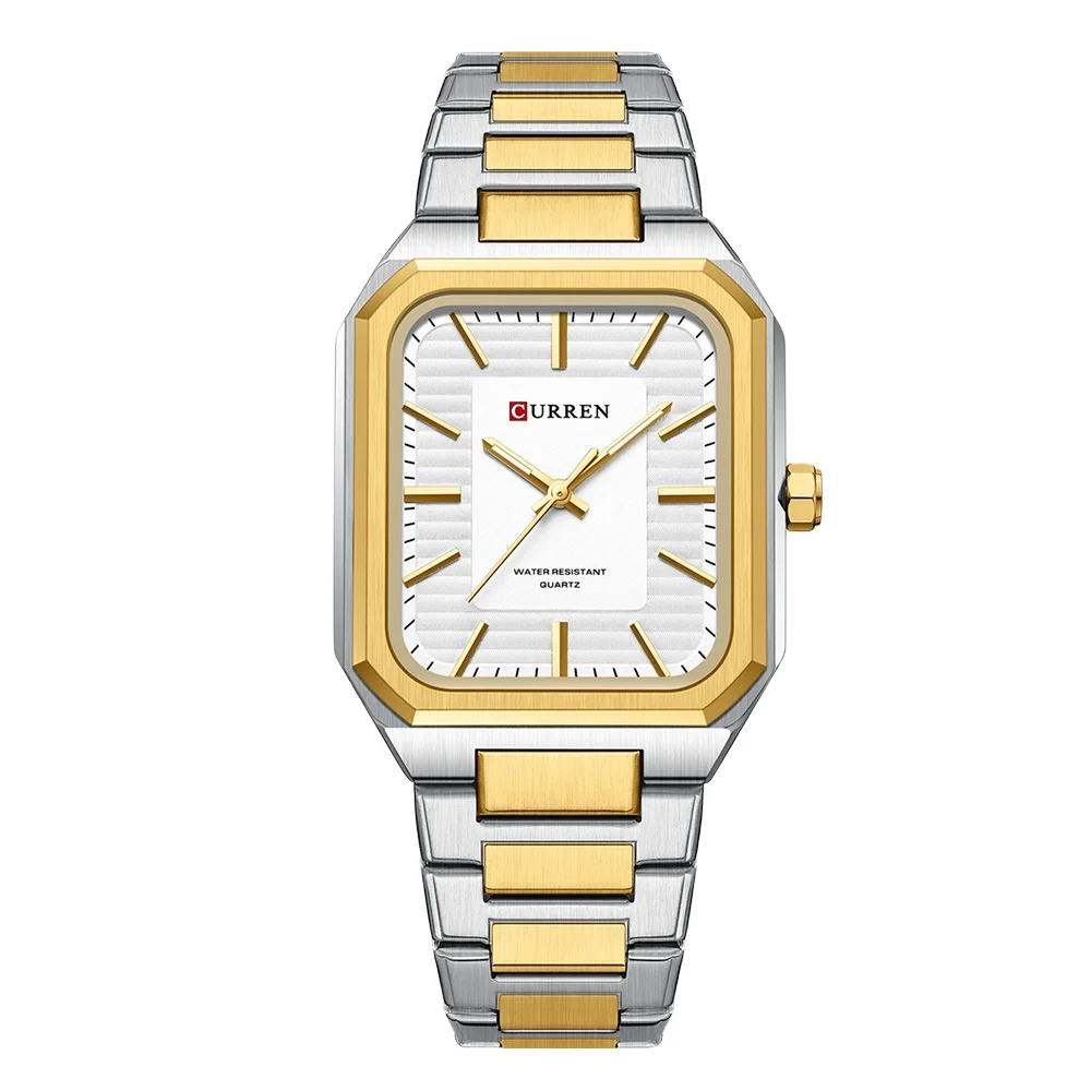 Оригинальные брендовые кварцевые наручные часы Relojes Hombre Curren 8457 роскошные мужские квадратные