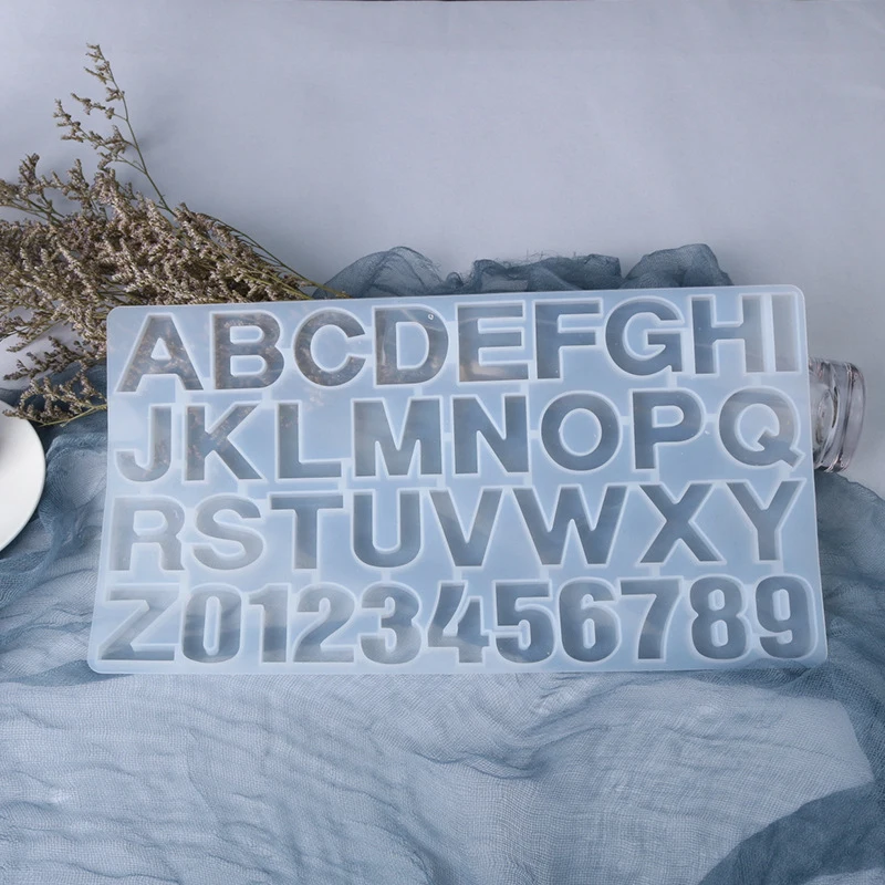 Формы в виде букв и цифр силиконовые формы алфавита из смолы для