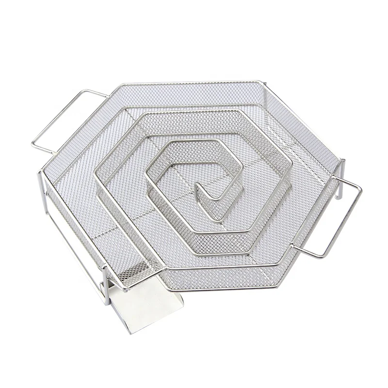 Outdoor stainless steel barbecue tool multi-family non-stick smoke grill grill net