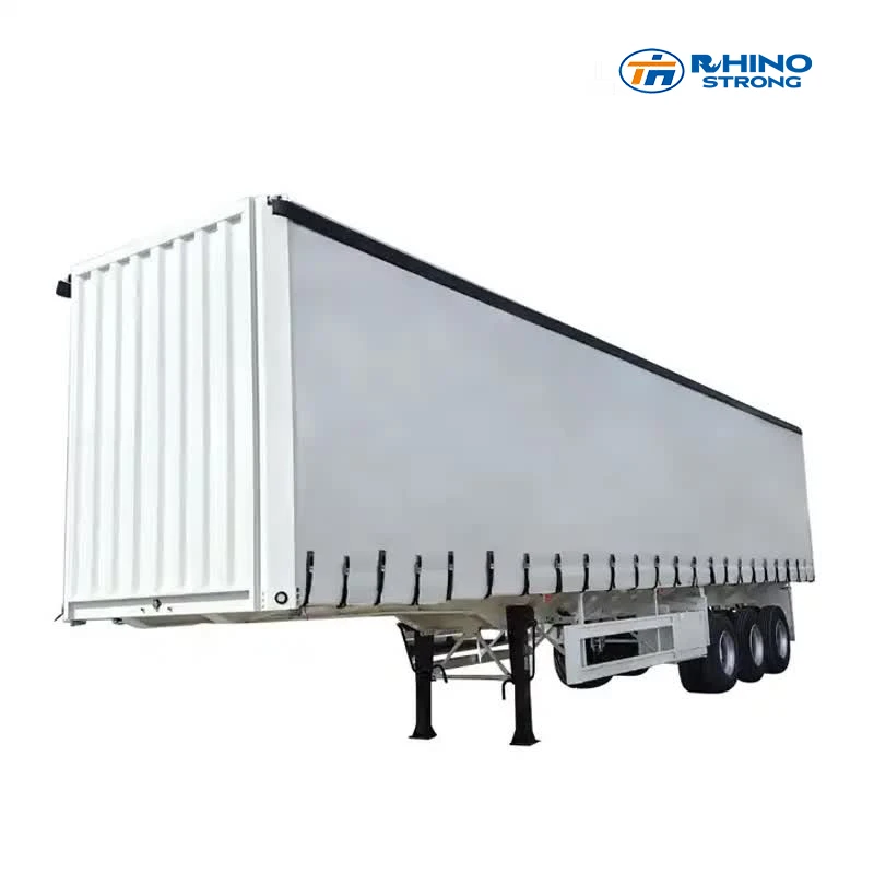Cheap price new model semi-trailer 3 AXIS van trailer FOR SALE