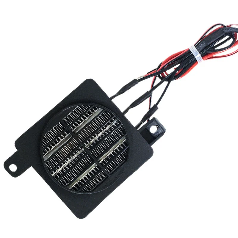 120W 12V DC Constant Temperature Ceramic Electric Heater PTC Fan Air Heater Small Space Heating