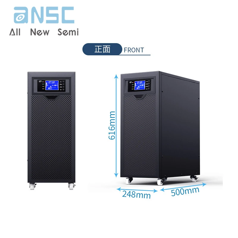 10kva sine wave online 9000W data center server medical equipment voltage stabilization UPS uninterruptible power supply