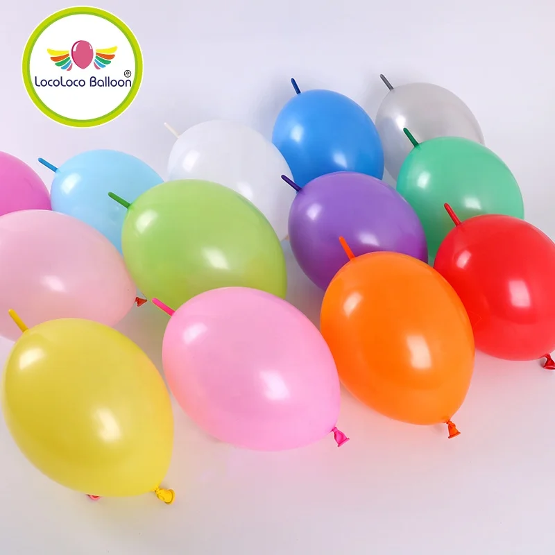 EN71 CE Balloon factory wholesale biodegradable colorful round link balloons