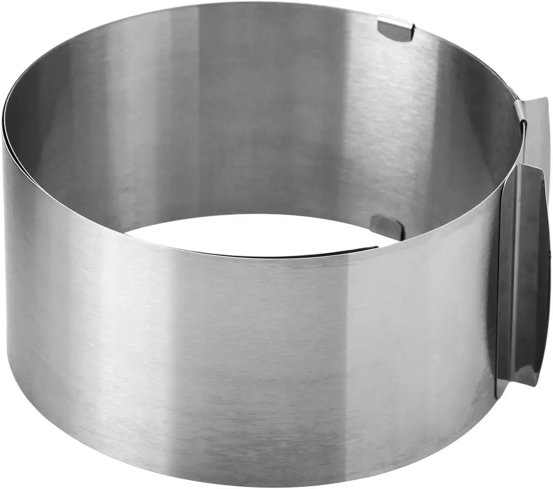 
High-quality Adjustable stainless steel bakeware cake layered slicer mousse cake circle 