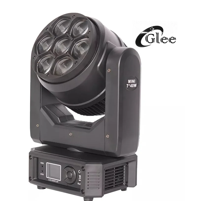 Мини B eye 7*40 Вт RGBW 4 в 1 светодиодный зум-луч для промывки движущейся головки