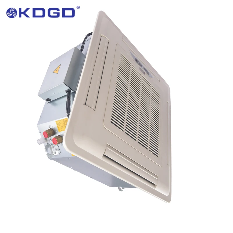  9000btu потолочный скрытый охлажденной воды fcu системы вентиляции и кондиционирования 4way 2-полосная кассета вентиляторного
