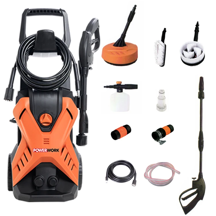 Vertical family use electric high pressure cleaner cold water  jet cleaning car washer machine Brush motor