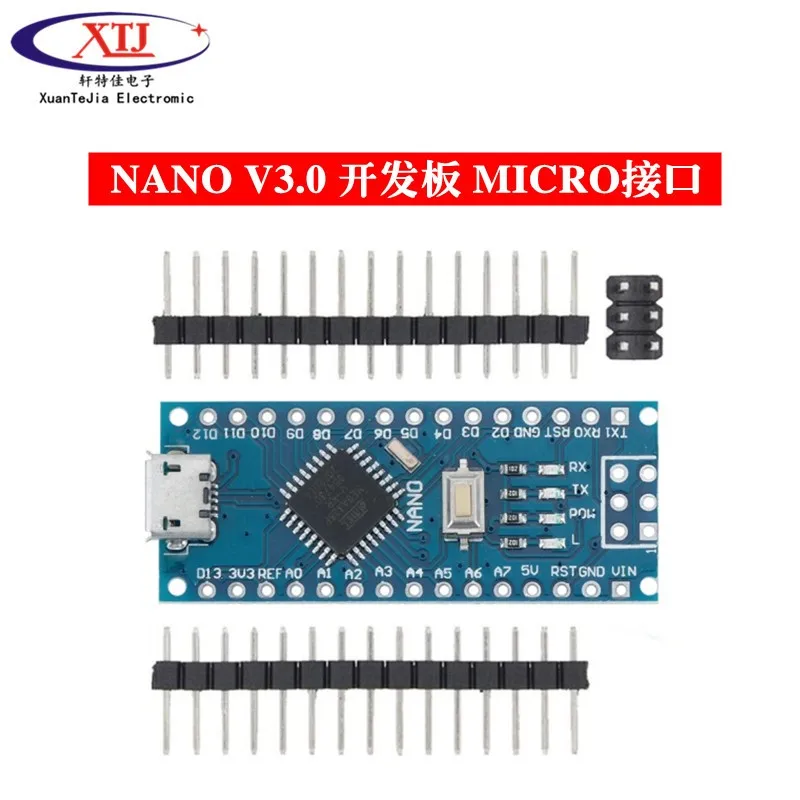 Мини-USB с контроллером загрузчика Nano 3 0 совместимым arduino CH340 USB-драйвер 16 МГц NANO V3.0