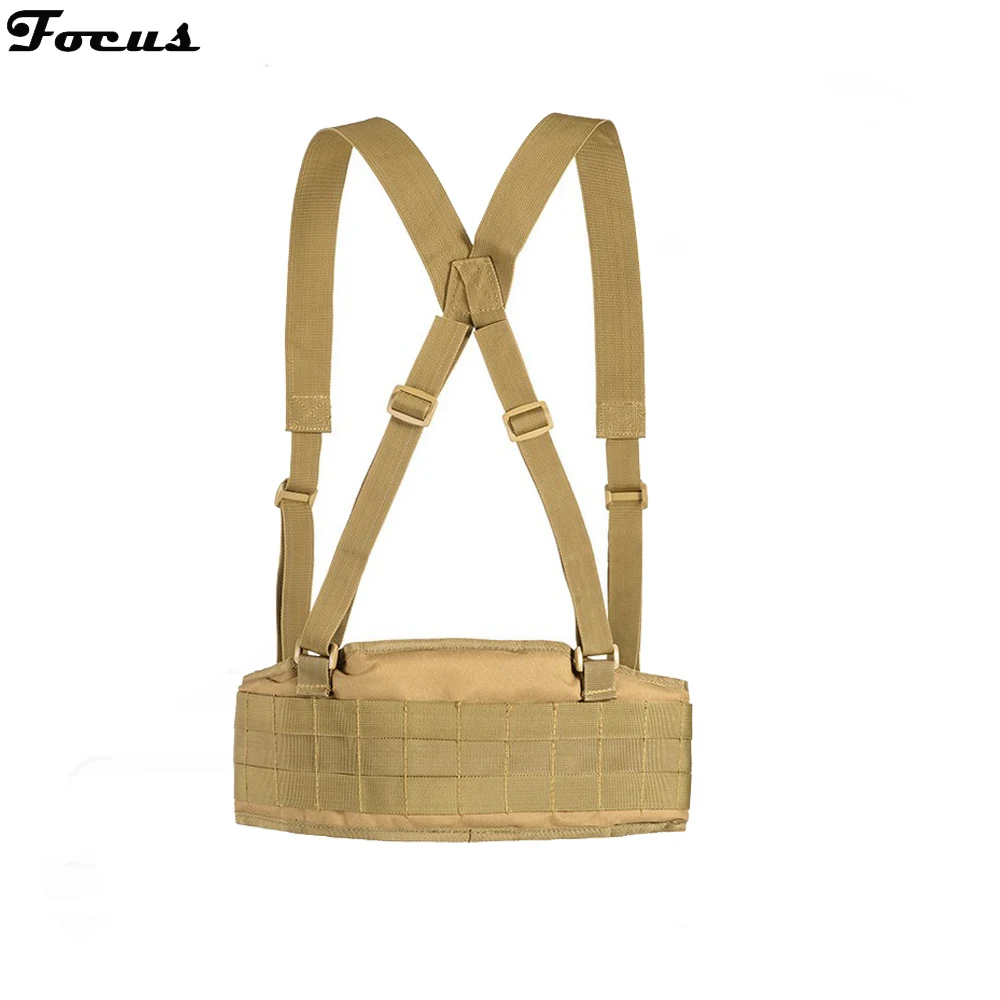 Outdoor Sport Combat Waistbelt Tactical Molle Belt Suspenders Tactical Belt For Men
