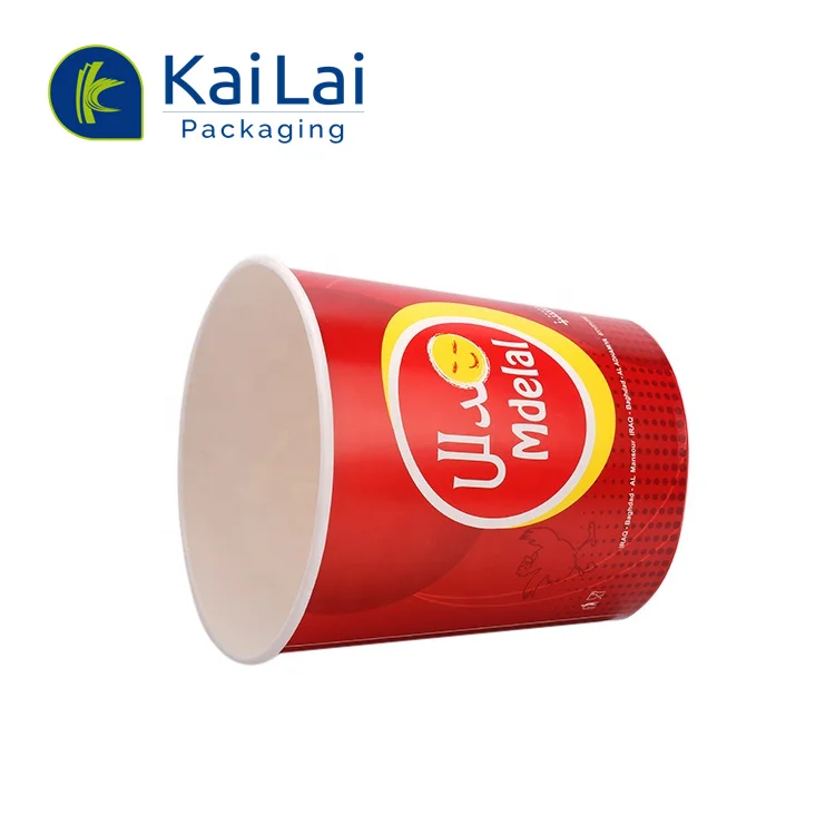 Custom Paper 85 165 oz Bucket Take Away Food packaging popcorn tubs disposable paper Container Fried Chicken bucket