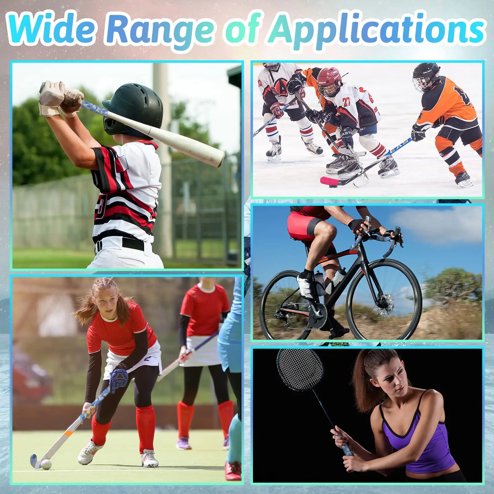 Custom Cotton Fabric Cloth Hockey Stick Tape for Ice Roller Hockey Stick Blade Handle protector Hockey Tape