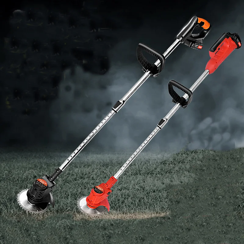 24V Cordless Power Tools Portable Electric Small Lawn Mower Rechargeable Garden Tools Grass Trimmer Cutter