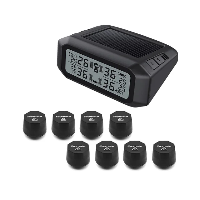 Tire Pressure Monitoring System Tpms with Solar Motorhome 2 Wheels Digital Wireless Real Time Tire External Sensor