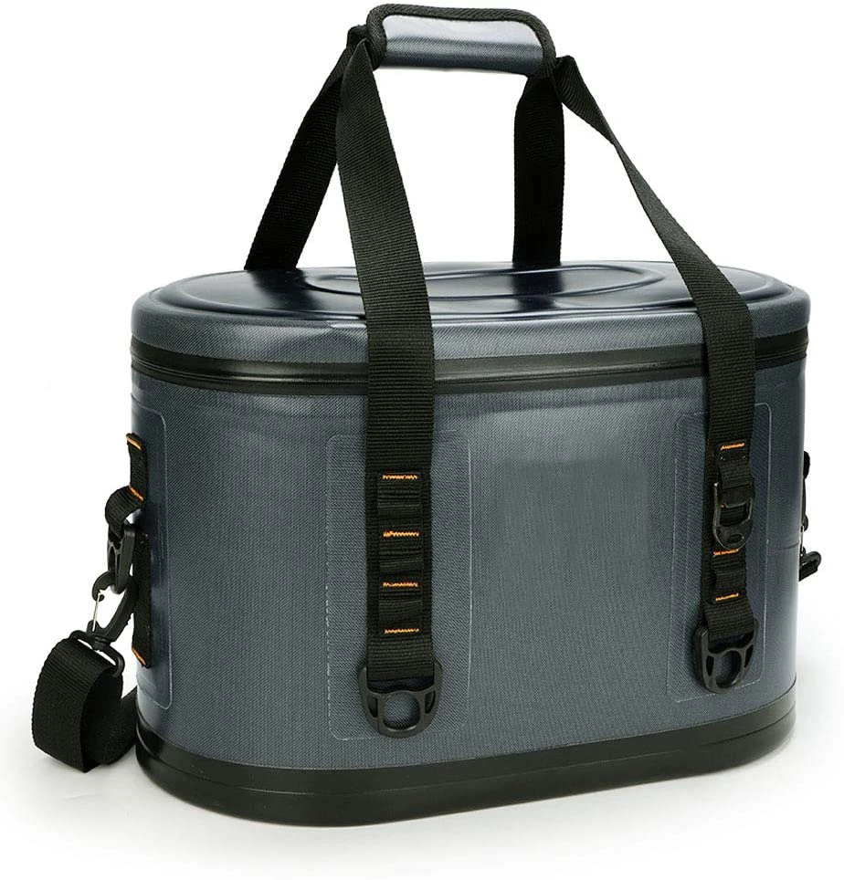 Portable Insulated Leakproof Soft Cooler Hot Pressing Technology Cooler Bag 24Cans Nylon 840D Tpu Backpack Cooler