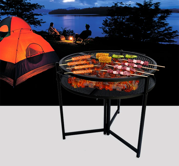 Складной балкон барбекю гриль легко носить с собой барбекю гриль подходит для открытого двора кемпинга