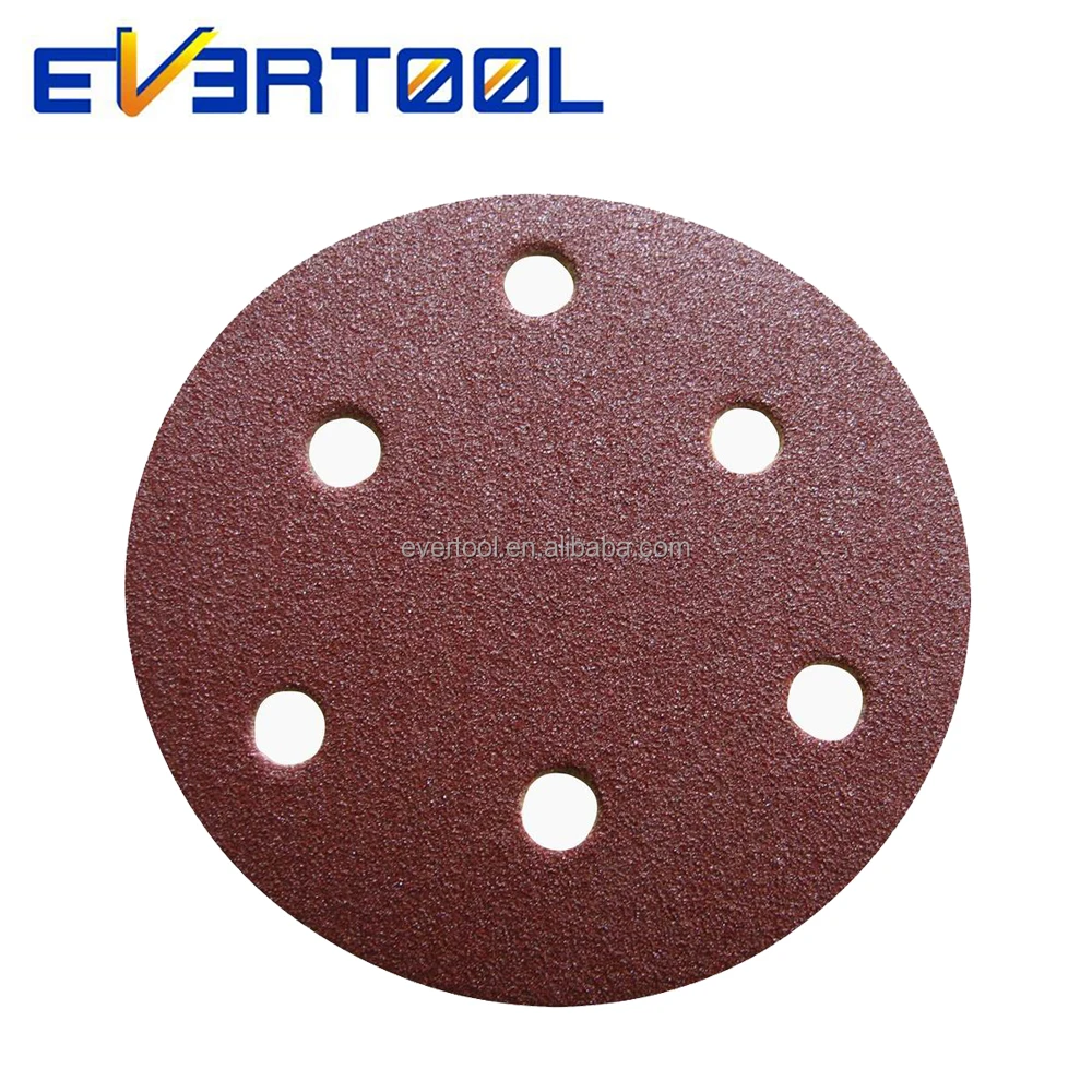 EVERTOOL Abrasive Tool Aluminum Oxide Sanding Paper Self Adhesive Sanding Discs 125mm