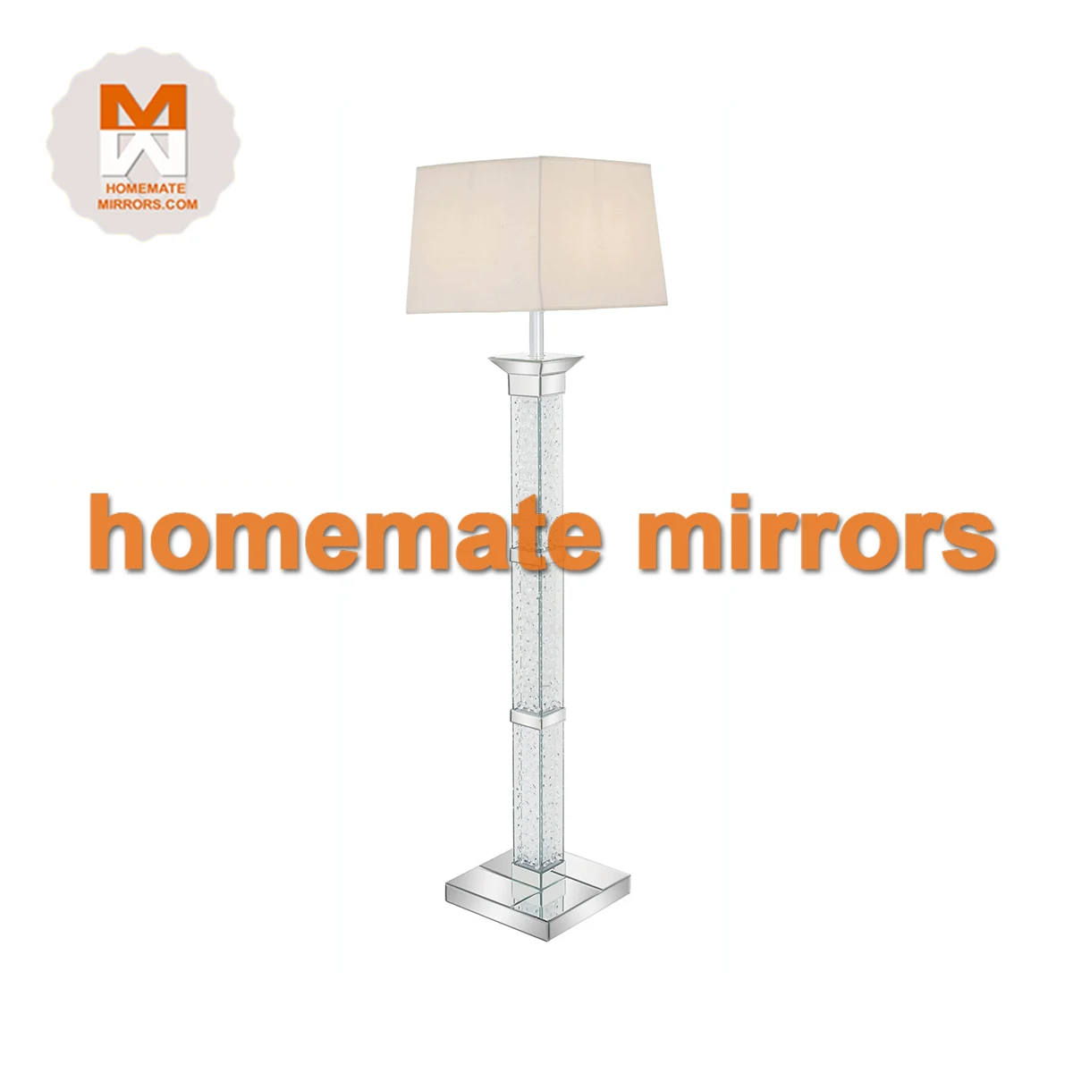 Серебряный Хрустальный торшер в гостиной подходит для отеля зеркальные огни зеркальные фары светодиодные фонари