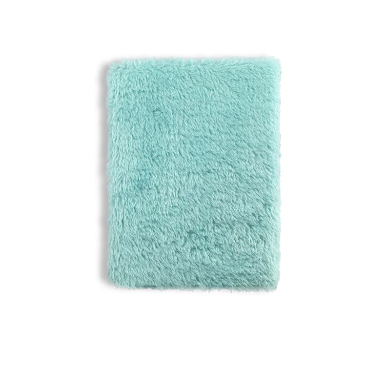 the secret diaries of stationery notebook light green velvet journal school stationary fur cover note book customized