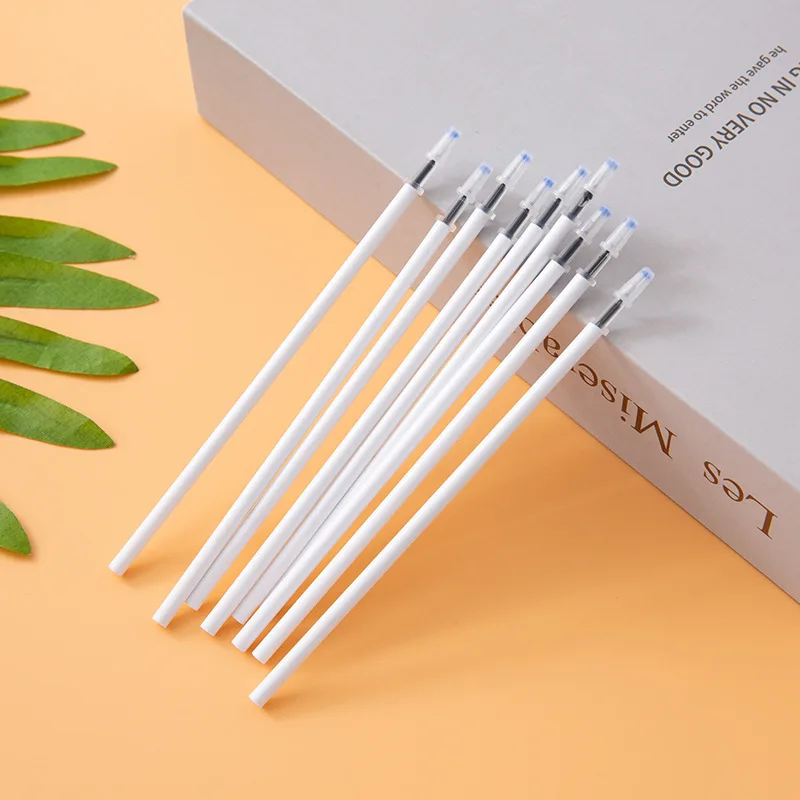 Gel Ink Pen Fine Point Pens Ballpoint Refill Needle Tip 0.5mm Black Rods for Office School Stationery Supply Gift