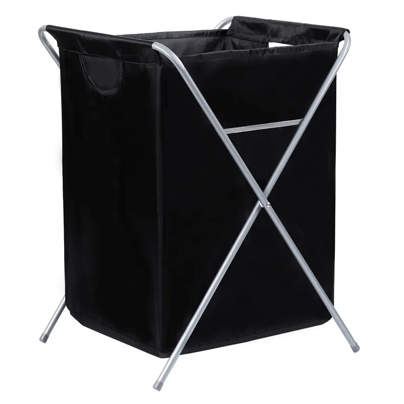 Top Sale Foldable Home Cloth Fabric Laundry Basket X-Frame Fold Up Hamper Basket Wholesale