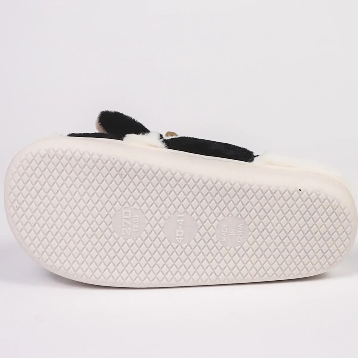 Cartoon Cow Animal Plush Slippers Kids Custom Plush Milk Cow Slippers Indoor Cow Animal Plush Slippers