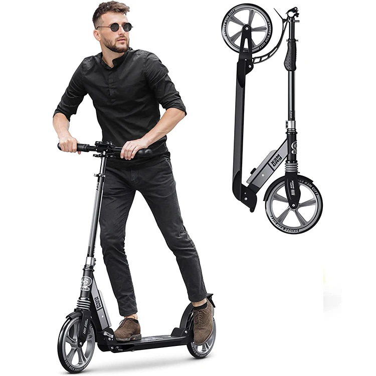 Child and teen Scooter shockproof suspension with 4 adjustable level handles kids drift scooter