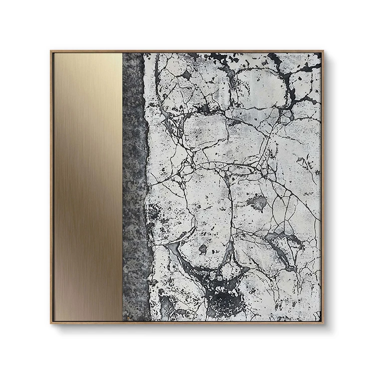 TY Home Decor Modern Abstract Wall Decor Mixed Media Artwork 3D Wall Art Painting Living Room Decoration