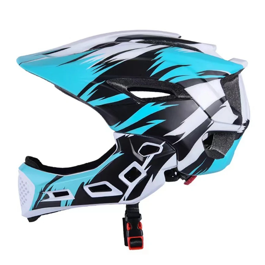New Design Kids Pro Helmet Mountain Bike Road Full Face Protection and Adjustable skating riding safety protective helmet