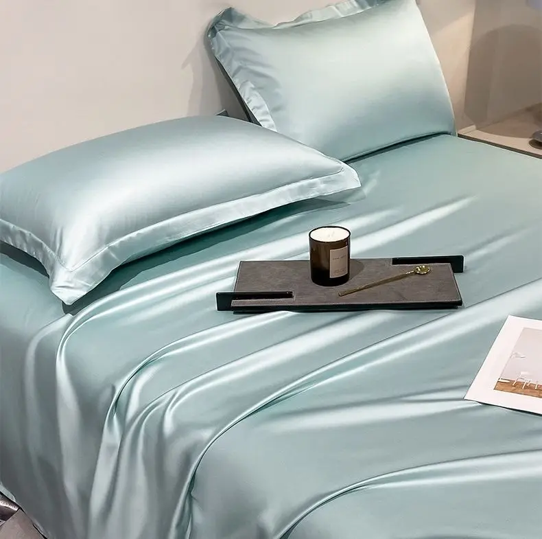 Tencel Pillowcase 48*74cm Standard Eco-friendly Solid Pillow Slip Colorful Lyocell Fiber Home Bed Silk Pillow Covers