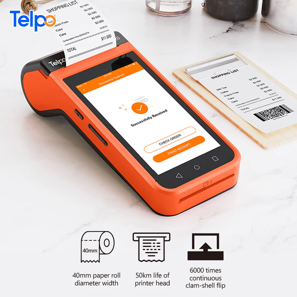Telpo e wallet android bus ticket pos machine nfc card reader small pos hardware