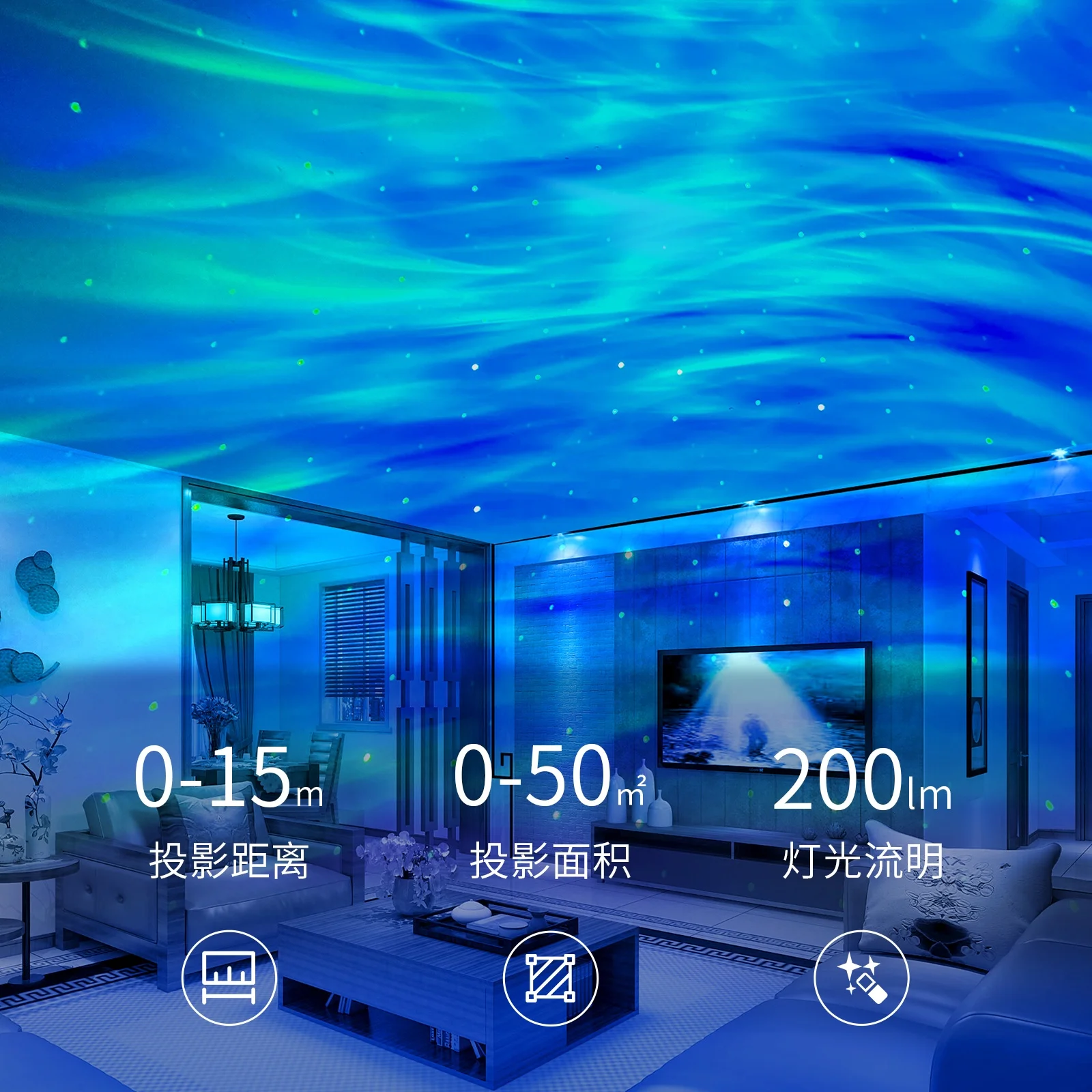 Top Sell Galaxy Projector Lamp aurora projector Starry Sky Night Light For Bedroom Room Decor  Decoration Home Christmas gifts