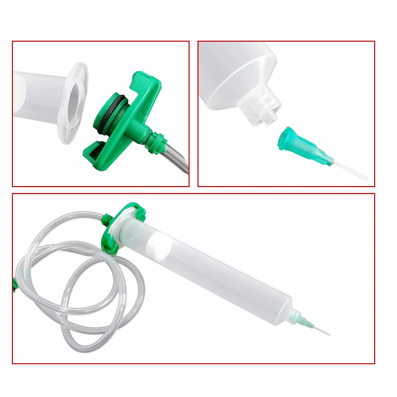 Xuanhui R 1000Pieces 1.5 Inch Dispensing Plastic and Stainless Steel Lengthened Needle tips Plastic Steel Screw Nozzle
