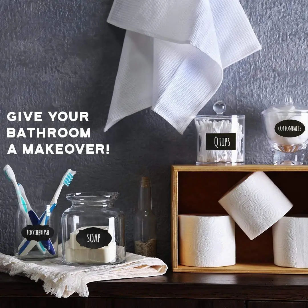 Free Erasable Chalk Pen Removable Waterproof Blackboard Sticker Label For Jars Glass Bottle