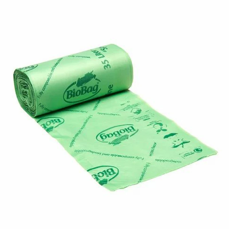 Wholesale supply low price design golden supplier fully biodegradable garbage bag roll
